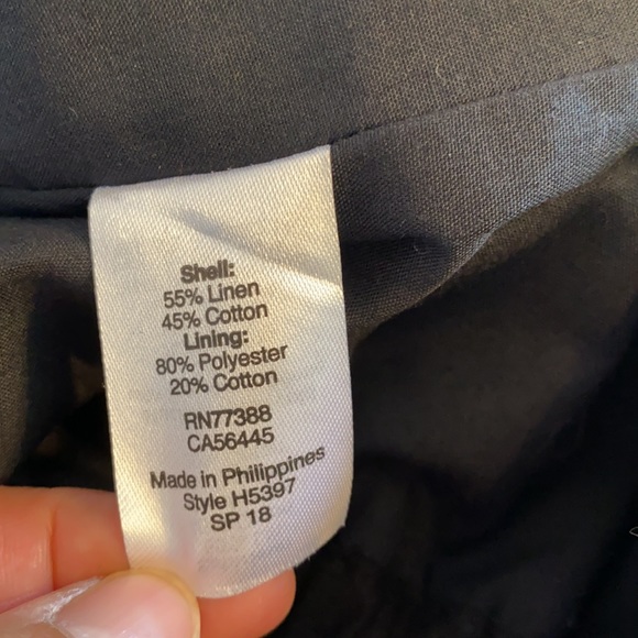 J crew scallop linen skirt elastic waist A line - Picture 7 of 10